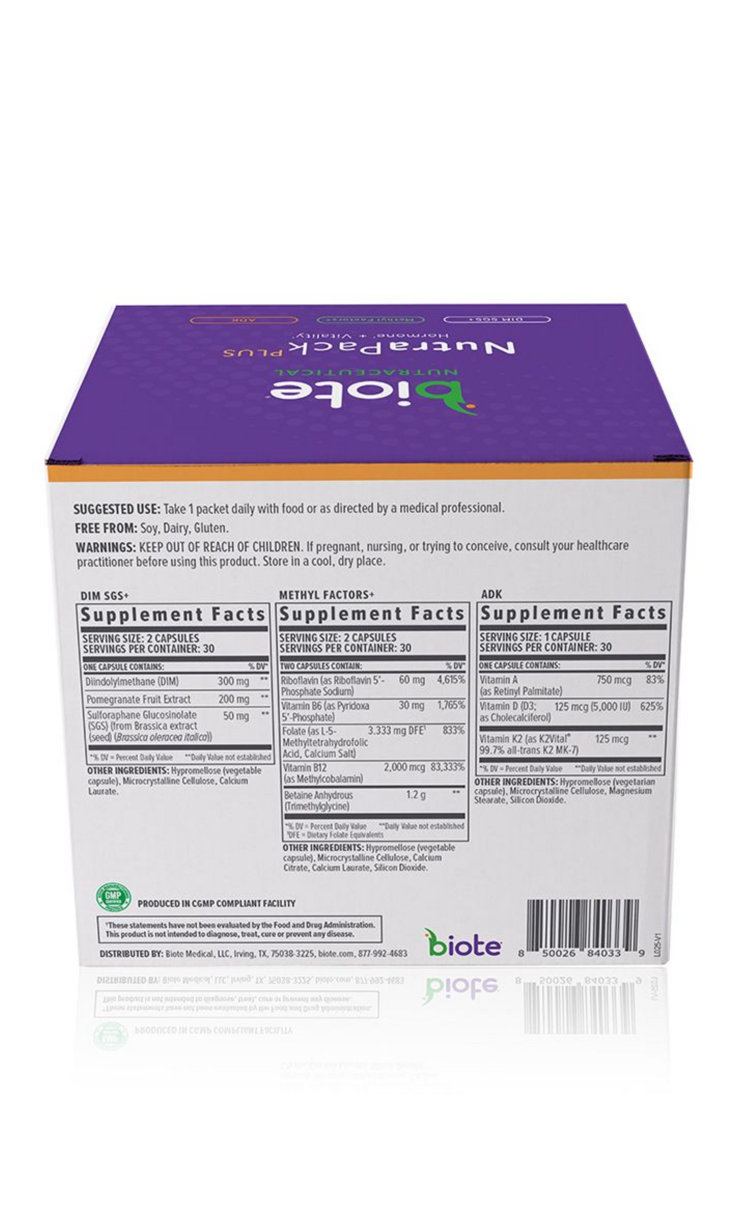 Biote NutraPack PLUS (30 day supply)