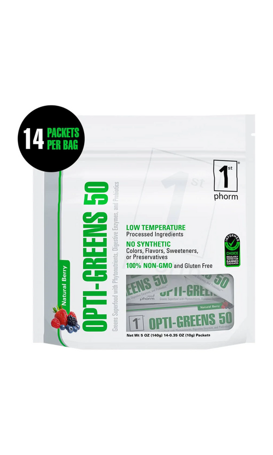 Opti-Greens 50 Stick Packs (Natural Berry)